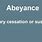 Examples of Abeyance