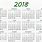 Excel Calendar Template 2018