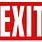 Exit Sign PNG