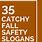 Fall Safety Slogans