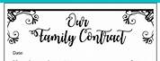 Family Contract for Kids