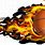 Flaming Basketball Clip Art