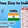 Foot Size Chart India