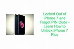 Forgot Pin Code iPhone iPhone 7 Plus