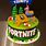 Fortnite Happy Birthday Cake
