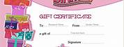 Free Birthday Gift Certificate Template Word