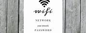 Free Editable Wifi Password Template