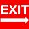 Free Printable Exit Sign Template