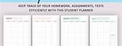 Free Printable Student Planner Pages