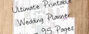 Free Printable Wedding Planner Organizer Blank