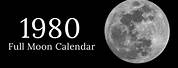 Full Moon Calendar 1980