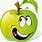 Funny Cartoon Apple