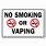 Funny No Vaping Signs