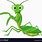 Funny Praying Mantis Cartoon