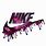 Galaxy Purple Nike Logo