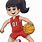 Girl Playing Sports Clip Art