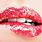 Glitter Lipstick Lips