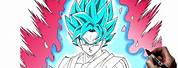 Goku Super Saiyan Blue Kaioken Drawing