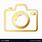 Gold Camera Icon