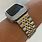 Gold and Silver Apple Watch Band