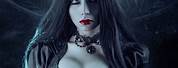 Gothic Vampire Woman Sad
