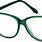 Green Cat Eye Glasses
