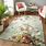 Green Floral Rugs