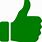 Green Thumbs Up PNG
