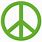 Green peace Sign