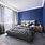 Grey and Blue Bedroom