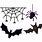 Halloween Bats and Spiders