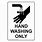 Hand Wash Only Symbol