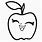 Happy Apple Coloring Page
