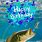 Happy Birthday Fishing Cards