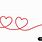 Heart with Lines Clip Art