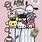 Hello Kitty Characters Poster
