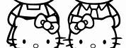 Hello Kitty Family Coloring Pages