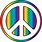 Hippie Peace Sign Cartoon