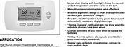 Honeywell Programmable Thermostat Operating Manual