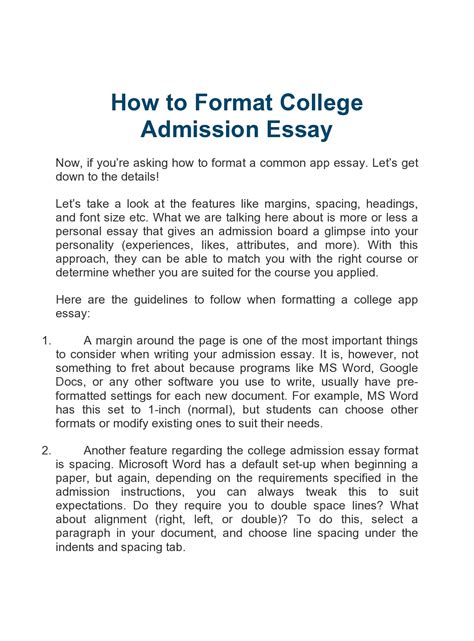 How To Write A Montage College Essay