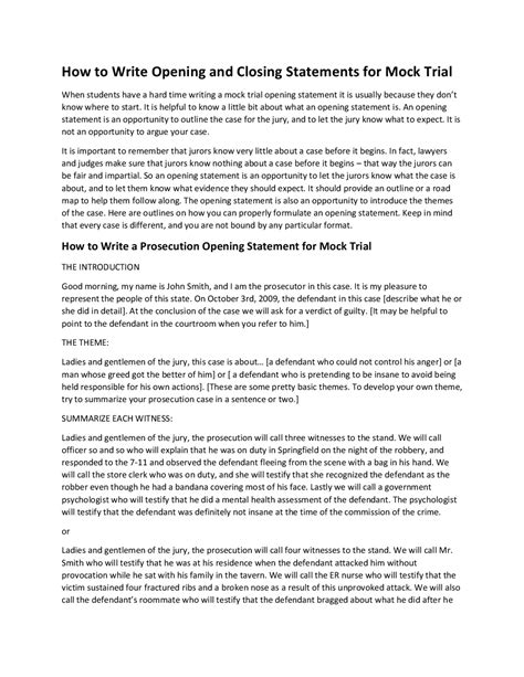 Mock thesis statement picture