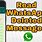 How to Check WhatsApp Deleted Messages