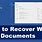 How to Recover Word Document