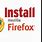 Install Mozilla Firefox