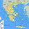 Islands in Greece Map