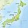 Japan Landforms Map