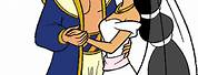 Jasmine and Aladdin Wedding Clip Art