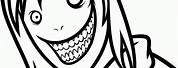 Jeff The Killer Anime Coloring Pages