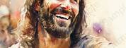 Jesus Smiling On Cross