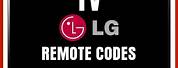 LG TV Remote Control Codes